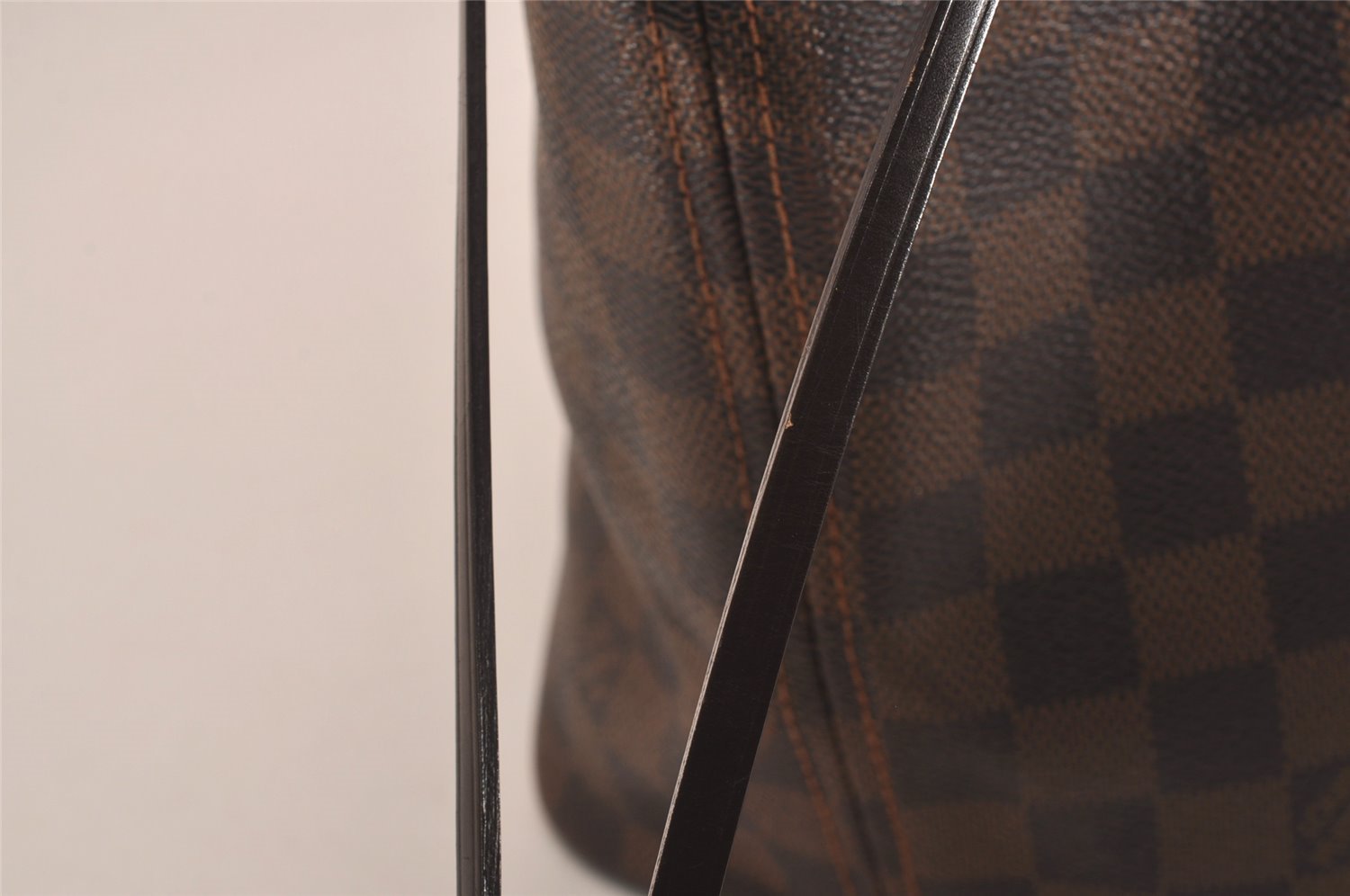 Authentic Louis Vuitton Damier Neverfull MM Shoulder Tote Bag N51105 LV 4794J