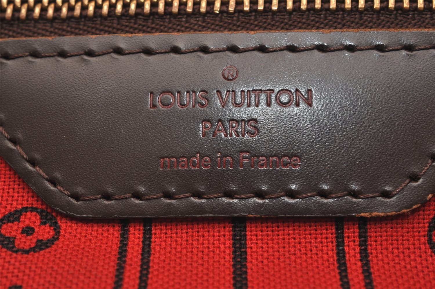 Authentic Louis Vuitton Damier Neverfull MM Shoulder Tote Bag N51105 LV 4794J