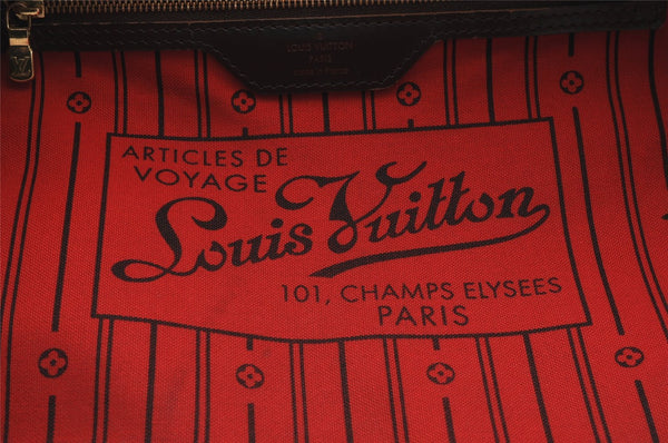 Authentic Louis Vuitton Damier Neverfull MM Shoulder Tote Bag N51105 LV 4794J