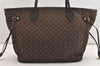 Authentic Louis Vuitton Monogram Idylle Neverfull MM Tote Bag M40513 Brown 4922J
