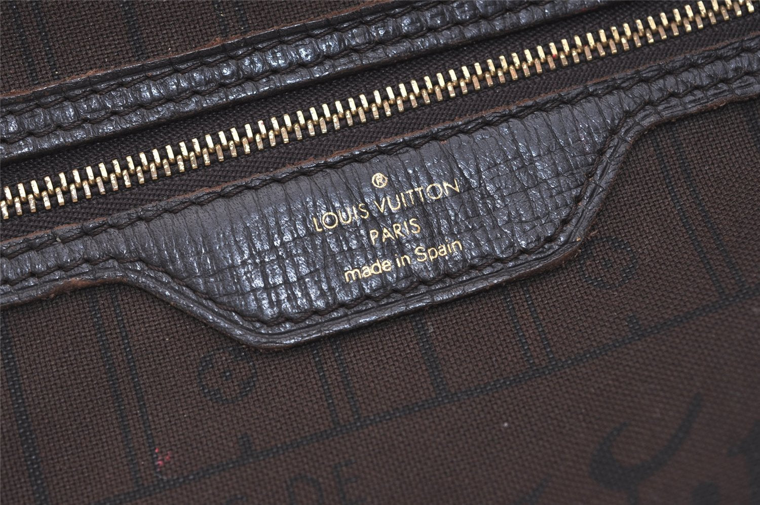 Authentic Louis Vuitton Monogram Idylle Neverfull MM Tote Bag M40513 Brown 4922J