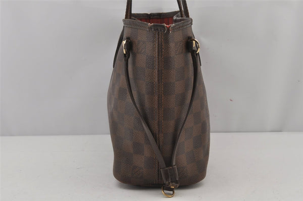 Authentic Louis Vuitton Damier Neverfull PM Shoulder Tote Bag N51109 LV 5008J