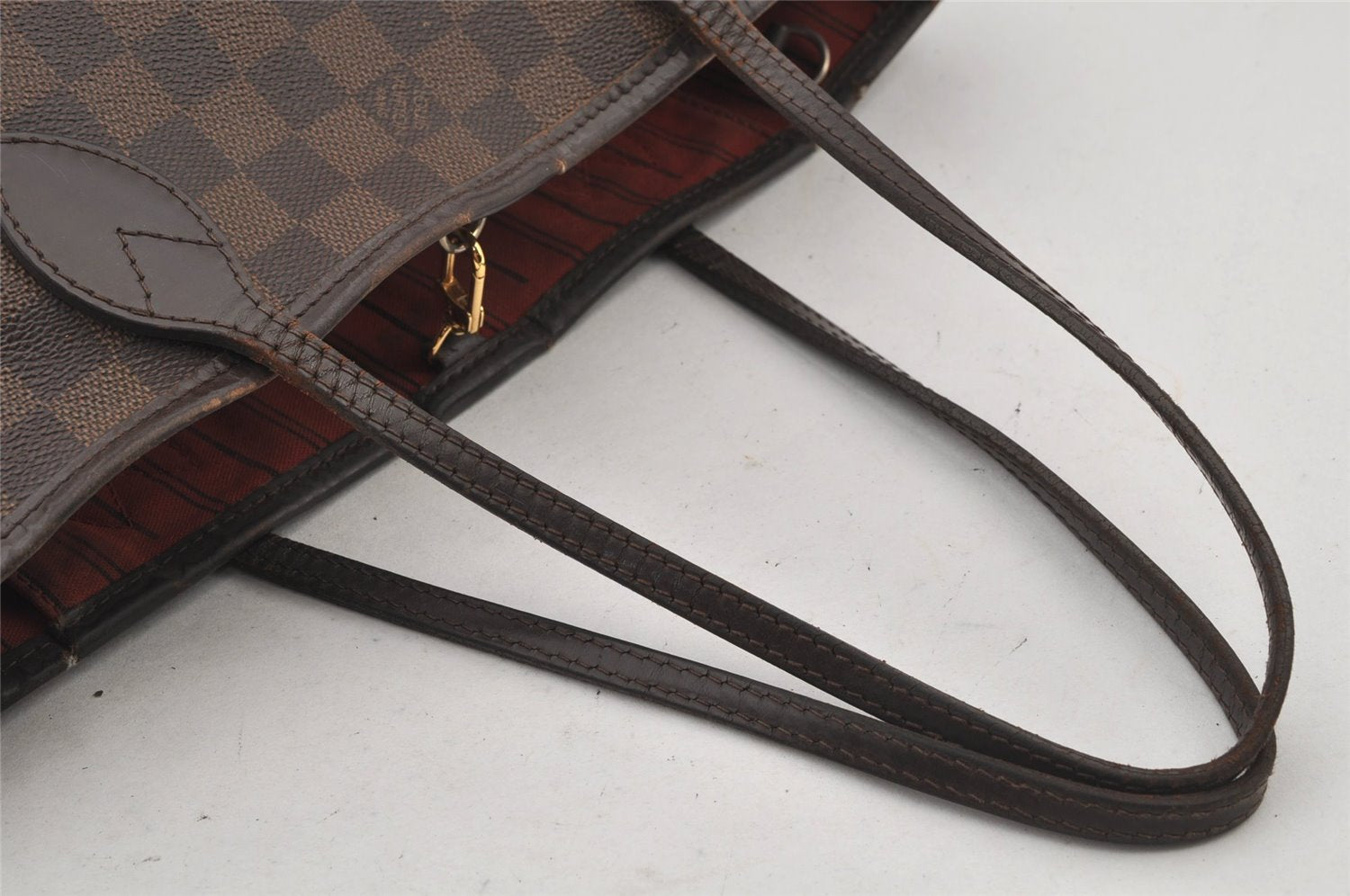 Authentic Louis Vuitton Damier Neverfull PM Shoulder Tote Bag N51109 LV 5008J