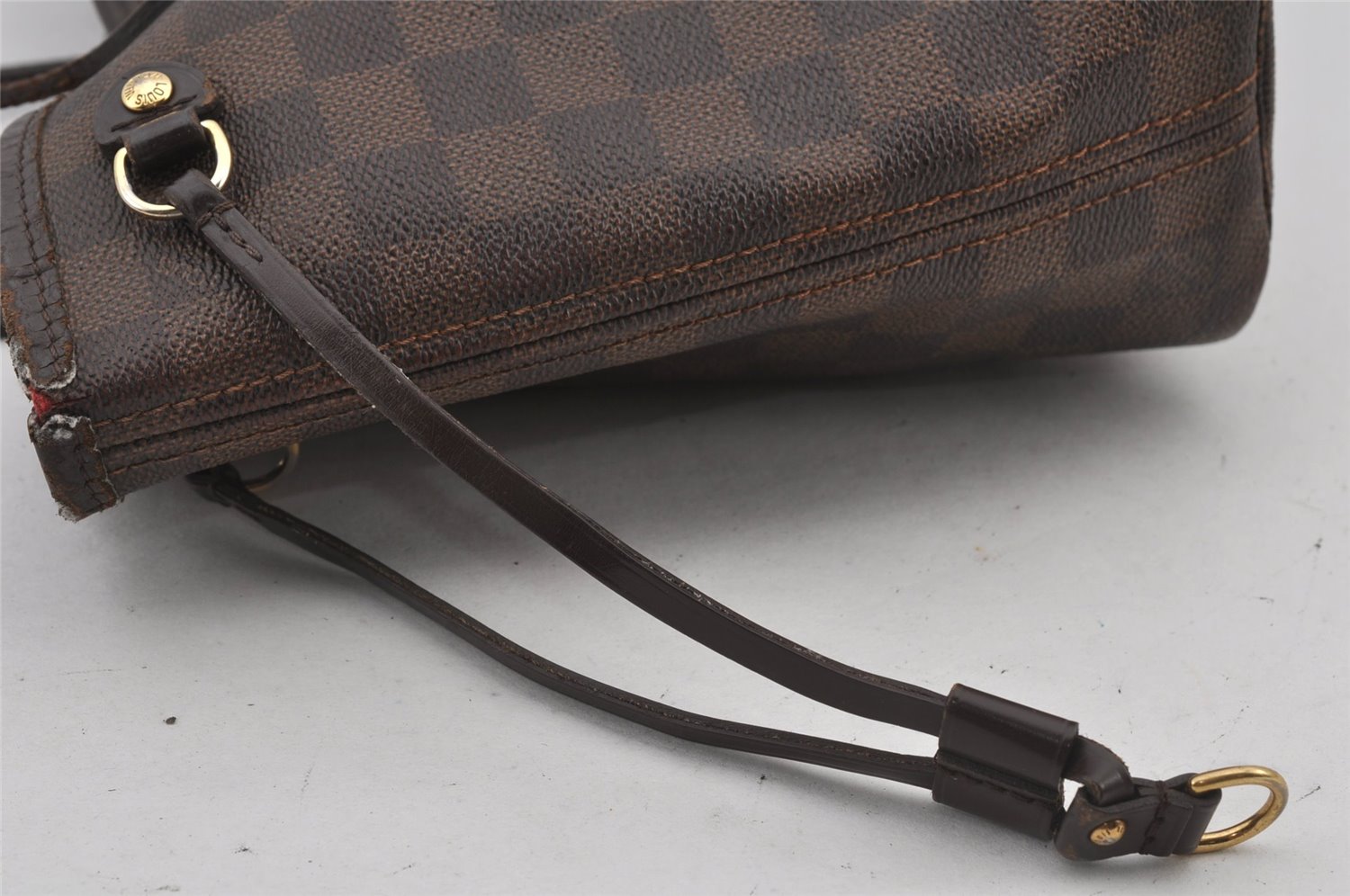 Authentic Louis Vuitton Damier Neverfull PM Shoulder Tote Bag N51109 LV 5008J