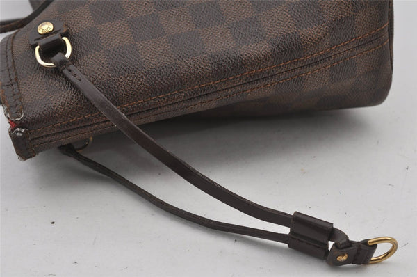 Authentic Louis Vuitton Damier Neverfull PM Shoulder Tote Bag N51109 LV 5008J