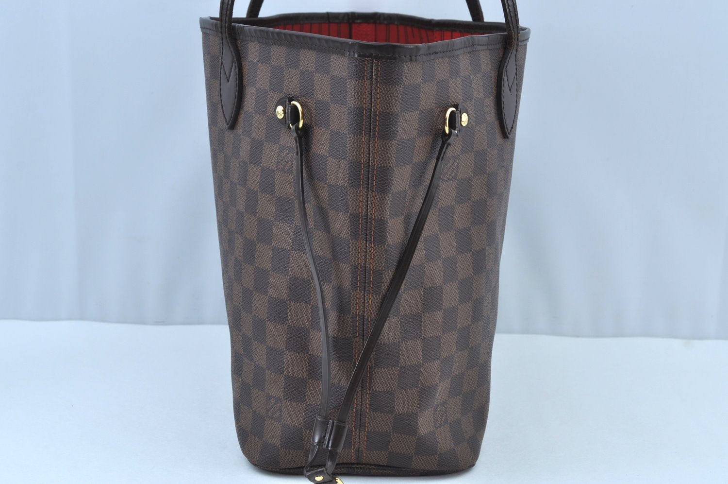 Authentic Louis Vuitton Damier Neverfull MM Shoulder Tote Bag N51105 LV 5168G