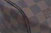 Authentic Louis Vuitton Damier Neverfull MM Shoulder Tote Bag N51105 LV 5168G