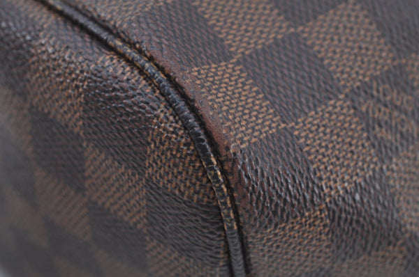 Authentic Louis Vuitton Damier Neverfull MM Shoulder Tote Bag N51105 LV 5168G
