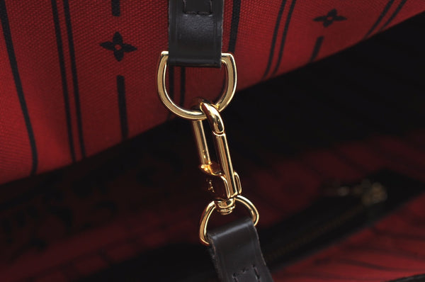 Authentic Louis Vuitton Damier Neverfull MM Shoulder Tote Bag N51105 LV 5168G
