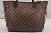 Authentic Louis Vuitton Damier Neverfull MM Shoulder Tote Bag N51105 LV 5180J