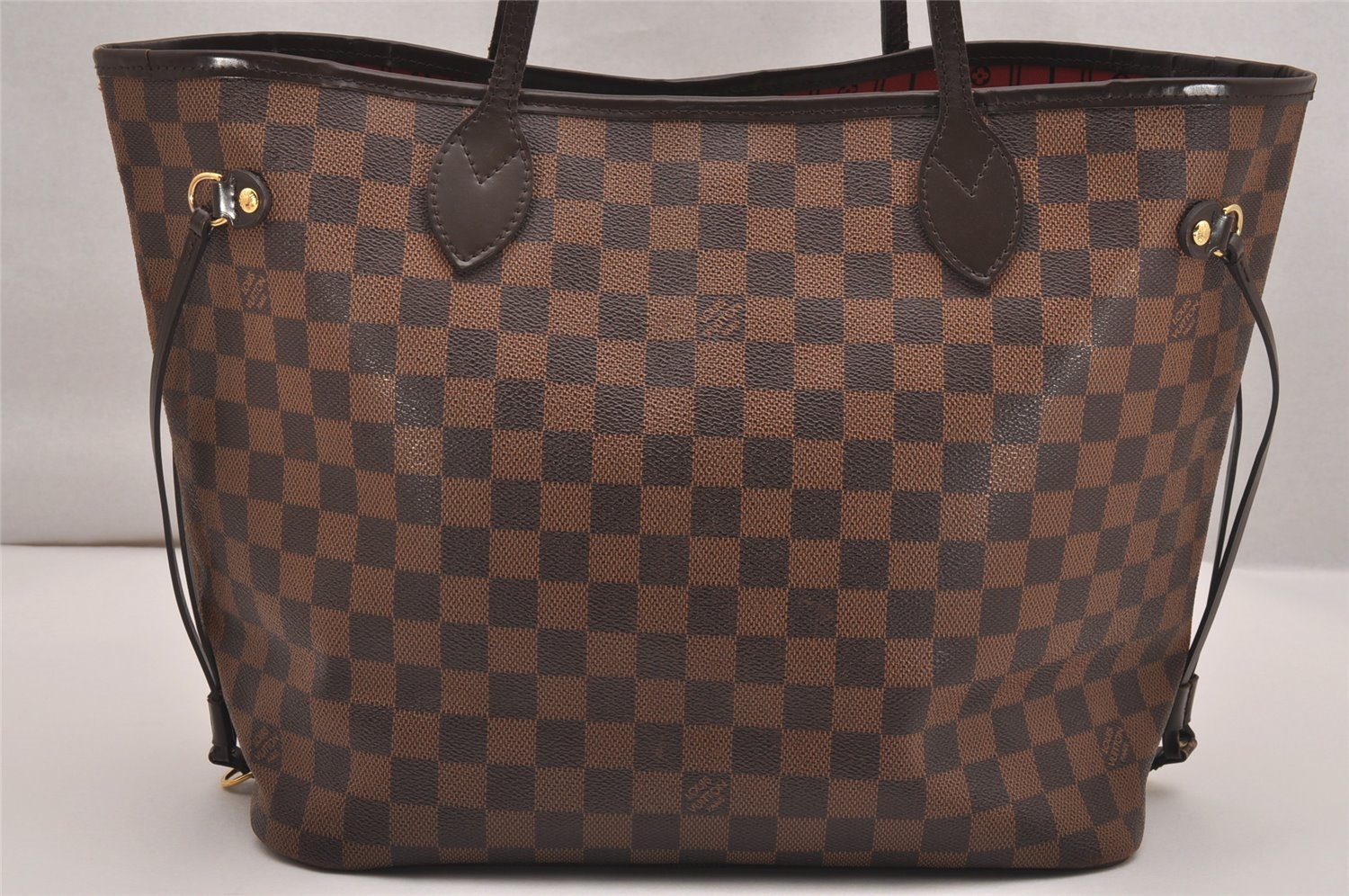 Authentic Louis Vuitton Damier Neverfull MM Shoulder Tote Bag N51105 LV 5180J