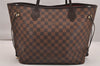 Authentic Louis Vuitton Damier Neverfull MM Shoulder Tote Bag N51105 LV 5180J