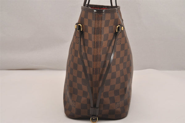 Authentic Louis Vuitton Damier Neverfull MM Shoulder Tote Bag N51105 LV 5180J