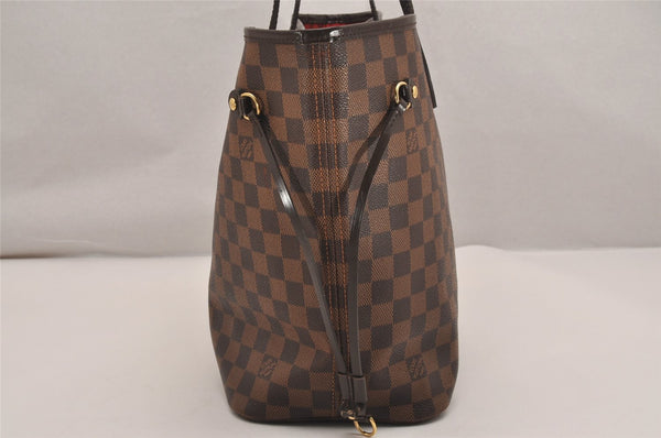 Authentic Louis Vuitton Damier Neverfull MM Shoulder Tote Bag N51105 LV 5180J
