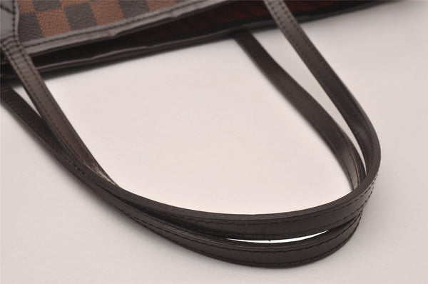 Authentic Louis Vuitton Damier Neverfull MM Shoulder Tote Bag N51105 LV 5180J