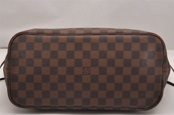 Authentic Louis Vuitton Damier Neverfull MM Shoulder Tote Bag N51105 LV 5180J