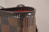 Authentic Louis Vuitton Damier Neverfull MM Shoulder Tote Bag N51105 LV 5180J
