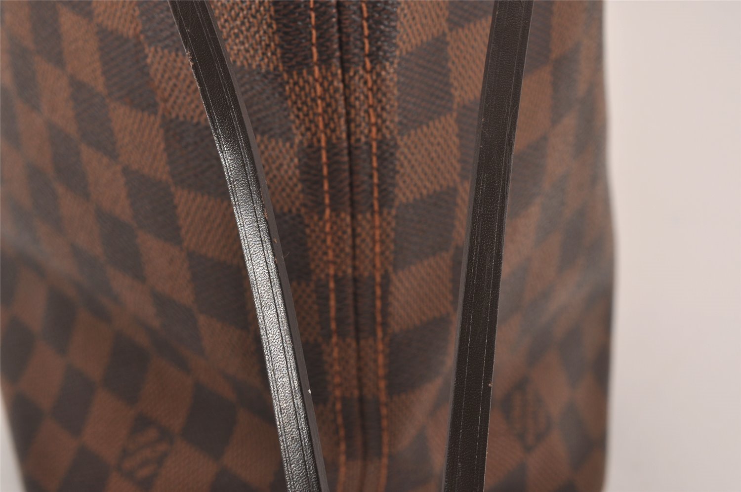 Authentic Louis Vuitton Damier Neverfull MM Shoulder Tote Bag N51105 LV 5180J