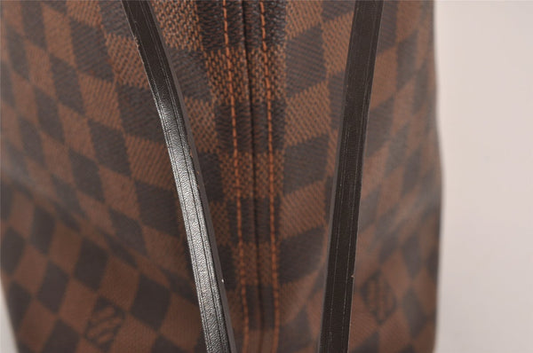 Authentic Louis Vuitton Damier Neverfull MM Shoulder Tote Bag N51105 LV 5180J
