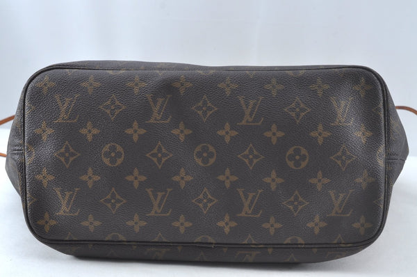 Authentic Louis Vuitton Monogram Neverfull MM Shoulder Tote Bag M40156 LV 5329K