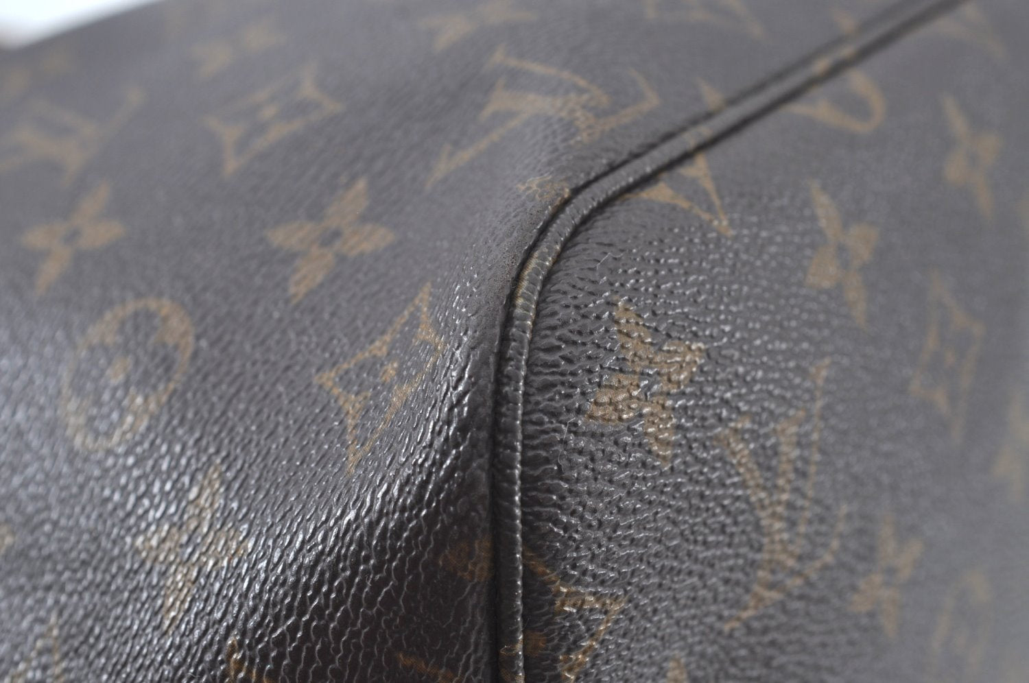 Authentic Louis Vuitton Monogram Neverfull MM Shoulder Tote Bag M40156 LV 5329K