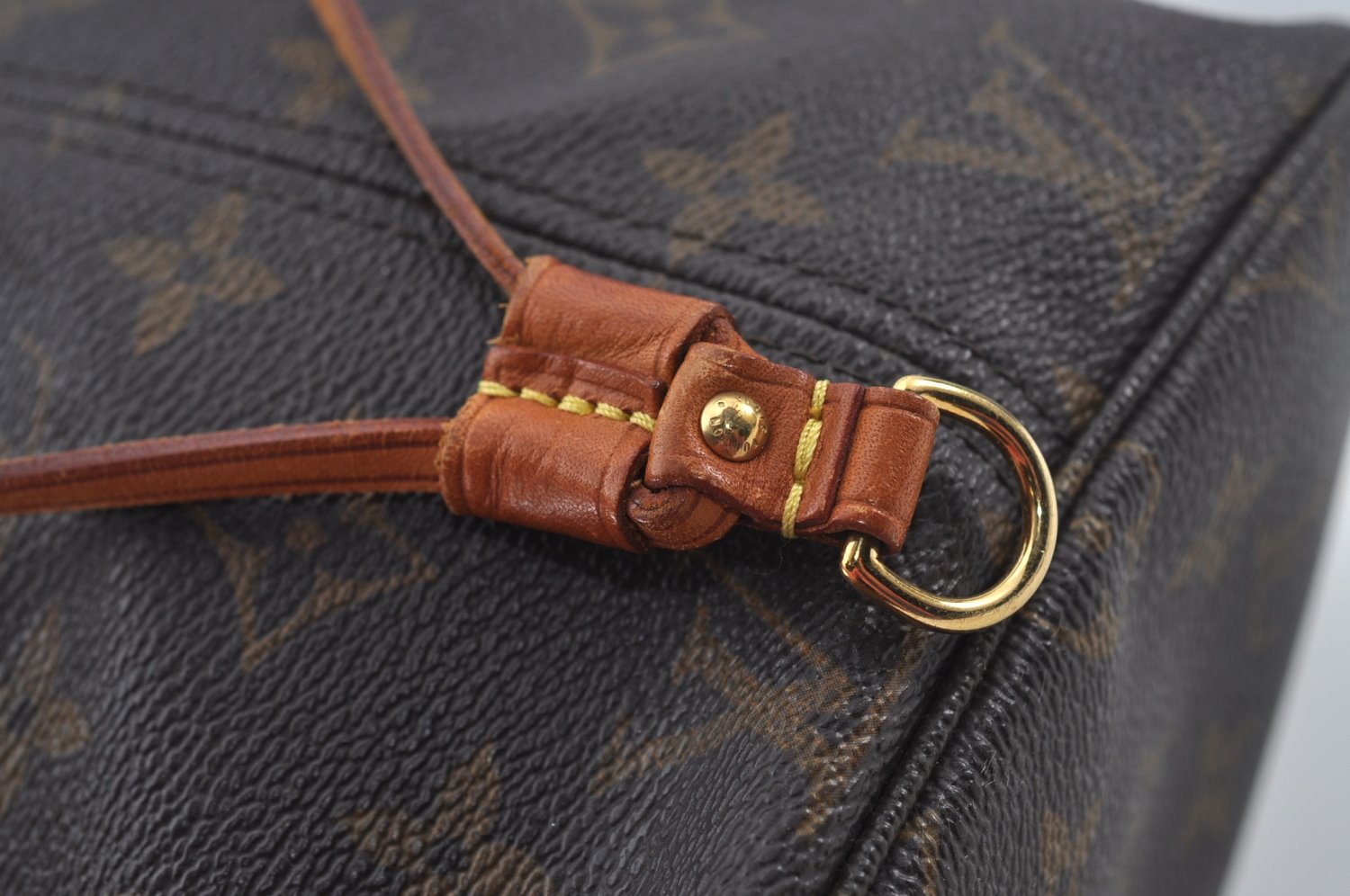 Authentic Louis Vuitton Monogram Neverfull MM Shoulder Tote Bag M40156 LV 5329K