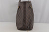Authentic Louis Vuitton Damier Neverfull MM Shoulder Tote Bag N51105 LV 5417J