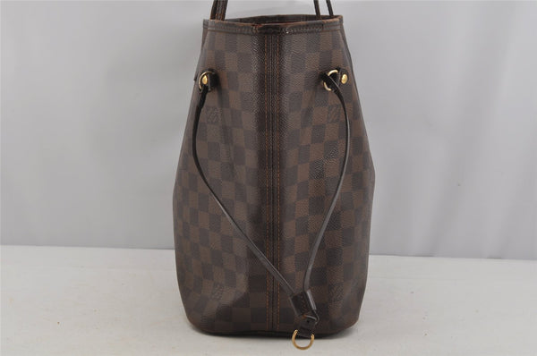 Authentic Louis Vuitton Damier Neverfull MM Shoulder Tote Bag N51105 LV 5417J