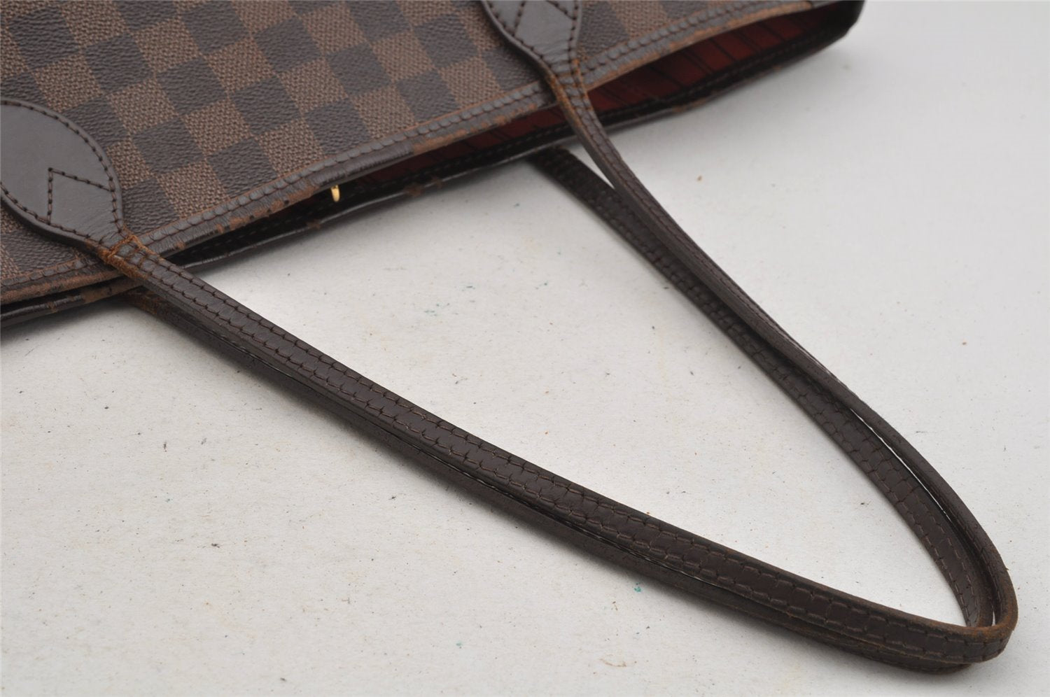 Authentic Louis Vuitton Damier Neverfull MM Shoulder Tote Bag N51105 LV 5417J