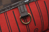 Authentic Louis Vuitton Damier Neverfull MM Shoulder Tote Bag N51105 LV 5552I