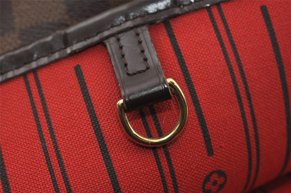 Authentic Louis Vuitton Damier Neverfull MM Shoulder Tote Bag N51105 LV 5552I