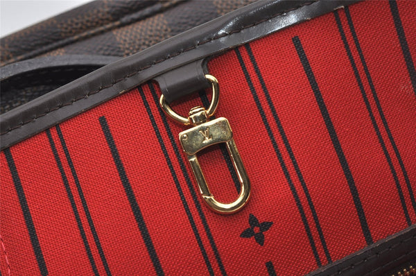 Authentic Louis Vuitton Damier Neverfull PM Shoulder Tote Bag N51109 LV 5714I