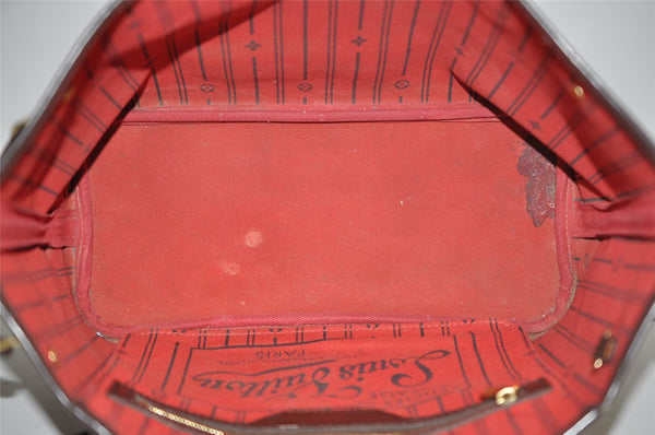 Authentic Louis Vuitton Damier Neverfull PM Shoulder Tote Bag N51109 LV 5714I