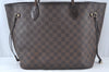 Authentic Louis Vuitton Damier Neverfull MM Shoulder Tote Bag N41358 LV 5808I