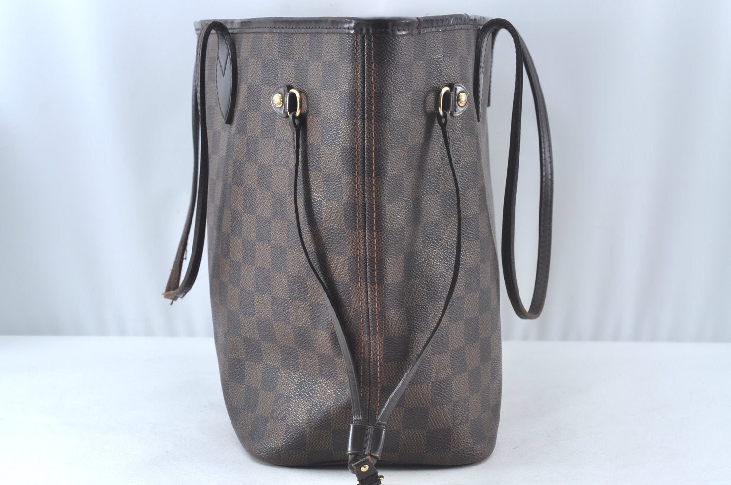 Authentic Louis Vuitton Damier Neverfull MM Shoulder Tote Bag N41358 LV 5808I
