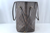 Authentic Louis Vuitton Damier Neverfull MM Shoulder Tote Bag N41358 LV 5808I