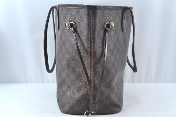 Authentic Louis Vuitton Damier Neverfull MM Shoulder Tote Bag N41358 LV 5808I