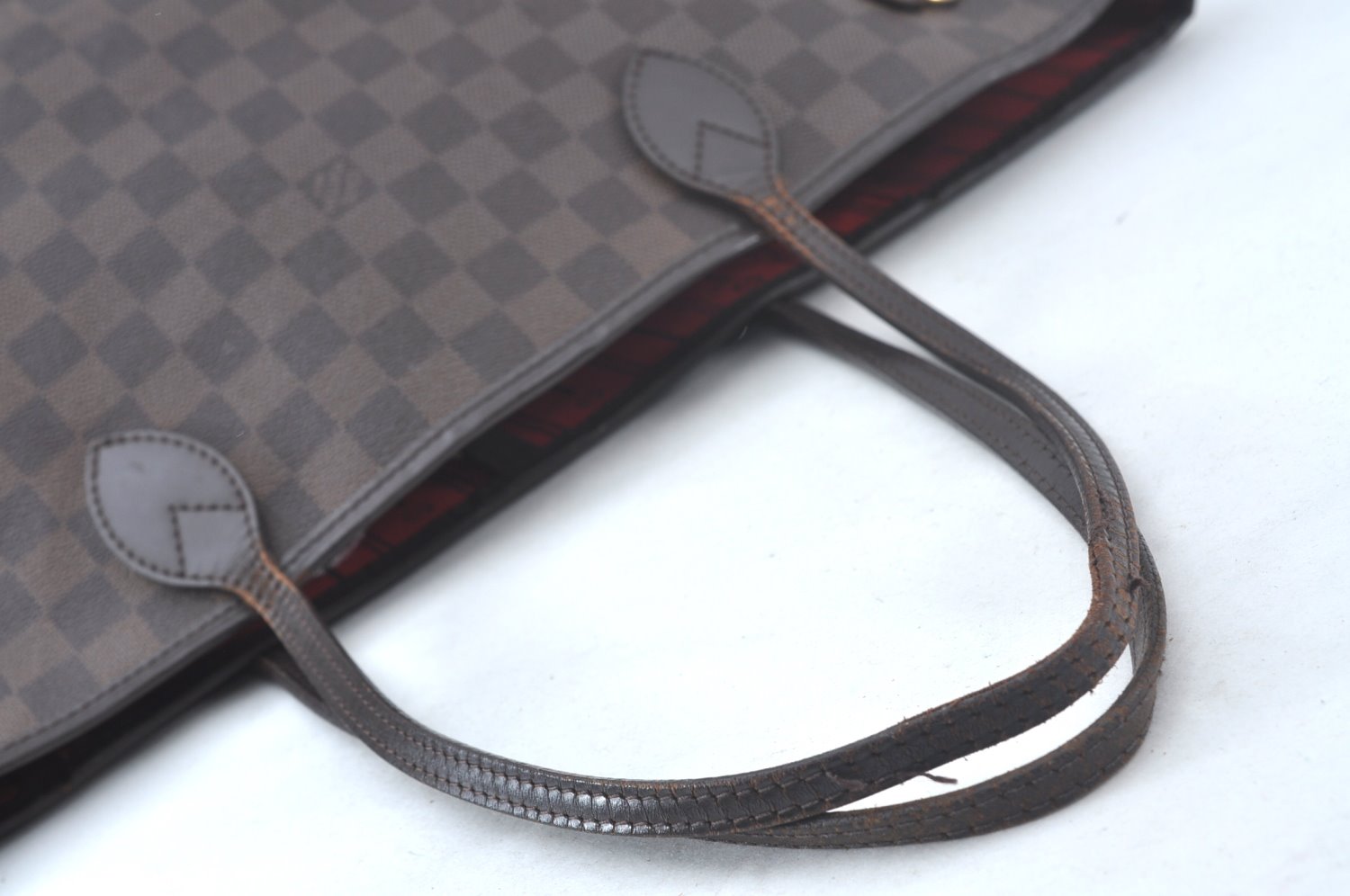 Authentic Louis Vuitton Damier Neverfull MM Shoulder Tote Bag N41358 LV 5808I
