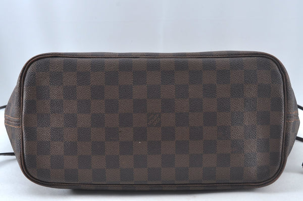 Authentic Louis Vuitton Damier Neverfull MM Shoulder Tote Bag N41358 LV 5808I