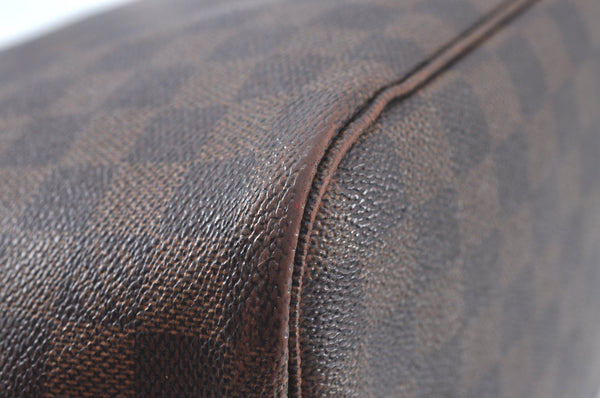 Authentic Louis Vuitton Damier Neverfull MM Shoulder Tote Bag N41358 LV 5808I