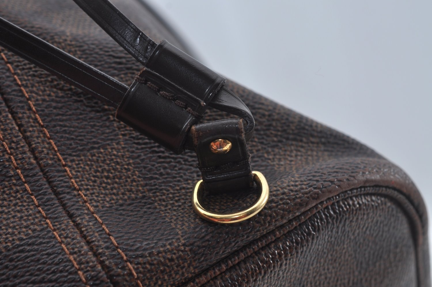 Authentic Louis Vuitton Damier Neverfull MM Shoulder Tote Bag N41358 LV 5808I