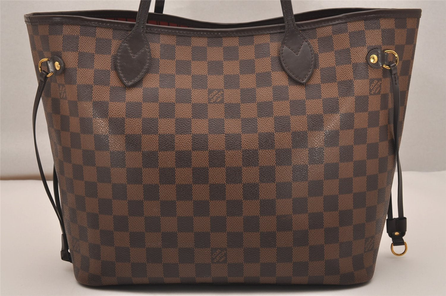 Authentic Louis Vuitton Damier Neverfull MM Shoulder Tote Bag N41358 LV 5869J
