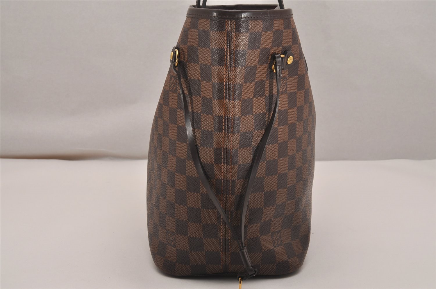 Authentic Louis Vuitton Damier Neverfull MM Shoulder Tote Bag N41358 LV 5869J