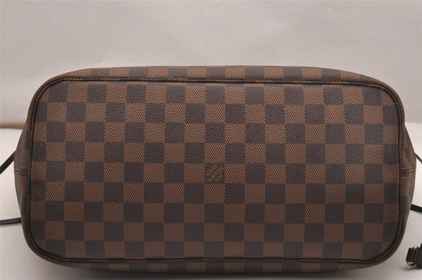 Authentic Louis Vuitton Damier Neverfull MM Shoulder Tote Bag N41358 LV 5869J