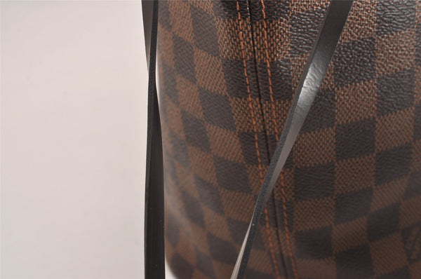 Authentic Louis Vuitton Damier Neverfull MM Shoulder Tote Bag N41358 LV 5869J