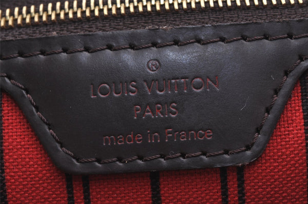 Authentic Louis Vuitton Damier Neverfull MM Shoulder Tote Bag N41358 LV 5869J
