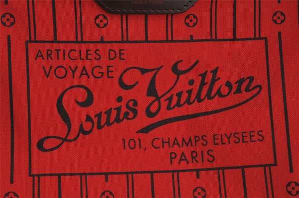 Authentic Louis Vuitton Damier Neverfull MM Shoulder Tote Bag N51105 LV 5895I