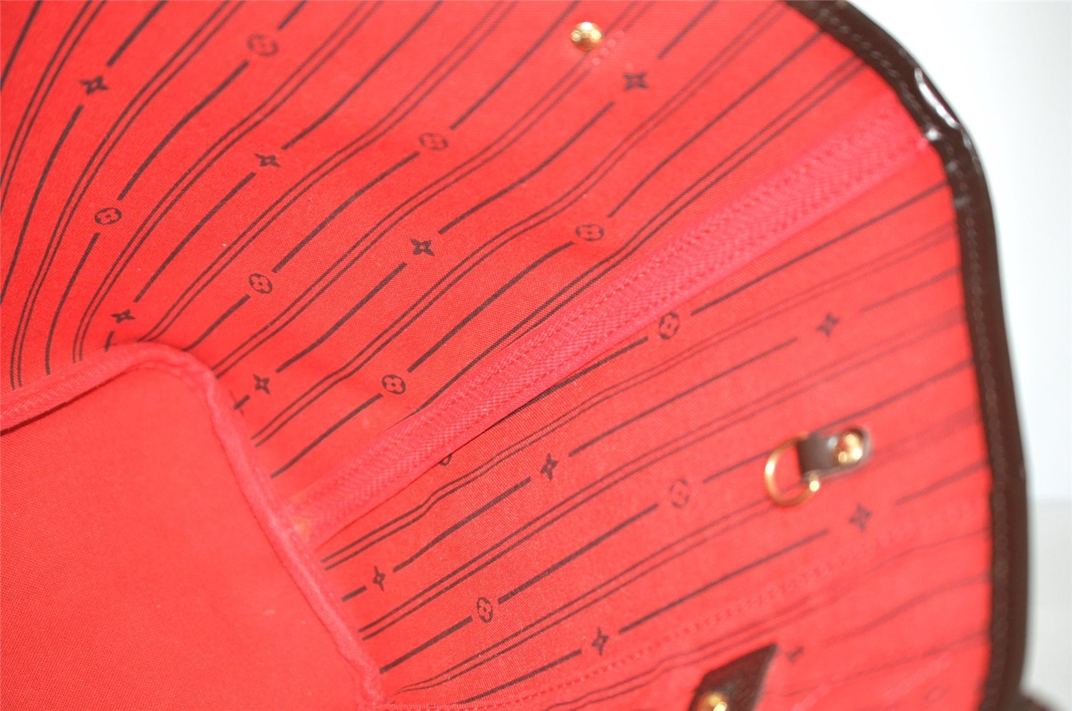 Authentic Louis Vuitton Damier Neverfull MM Shoulder Tote Bag N51105 LV 5895I