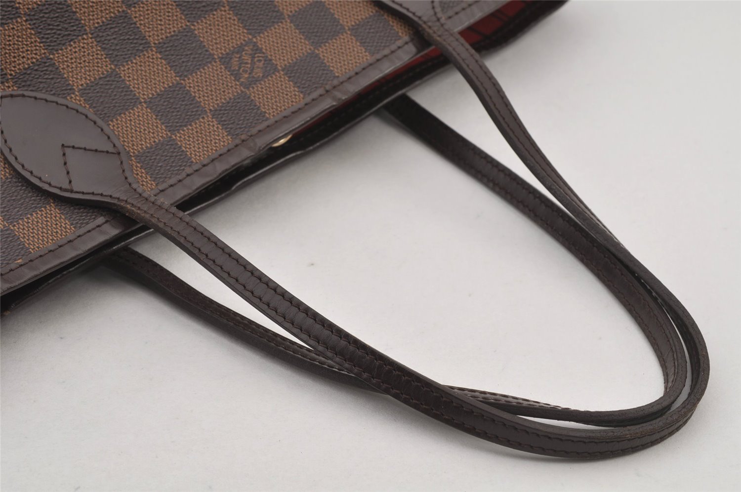 Authentic Louis Vuitton Damier Neverfull PM Shoulder Tote Bag N51109 LV 5899J
