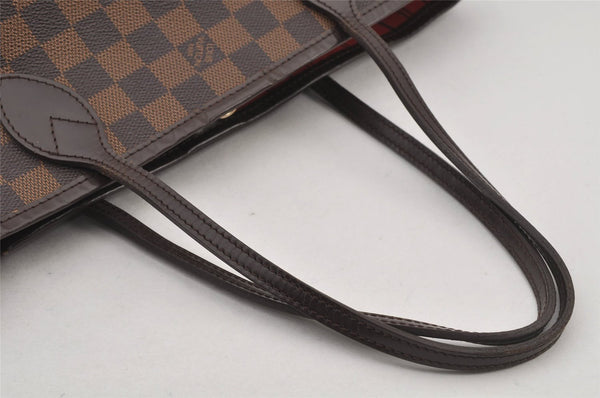 Authentic Louis Vuitton Damier Neverfull PM Shoulder Tote Bag N51109 LV 5899J